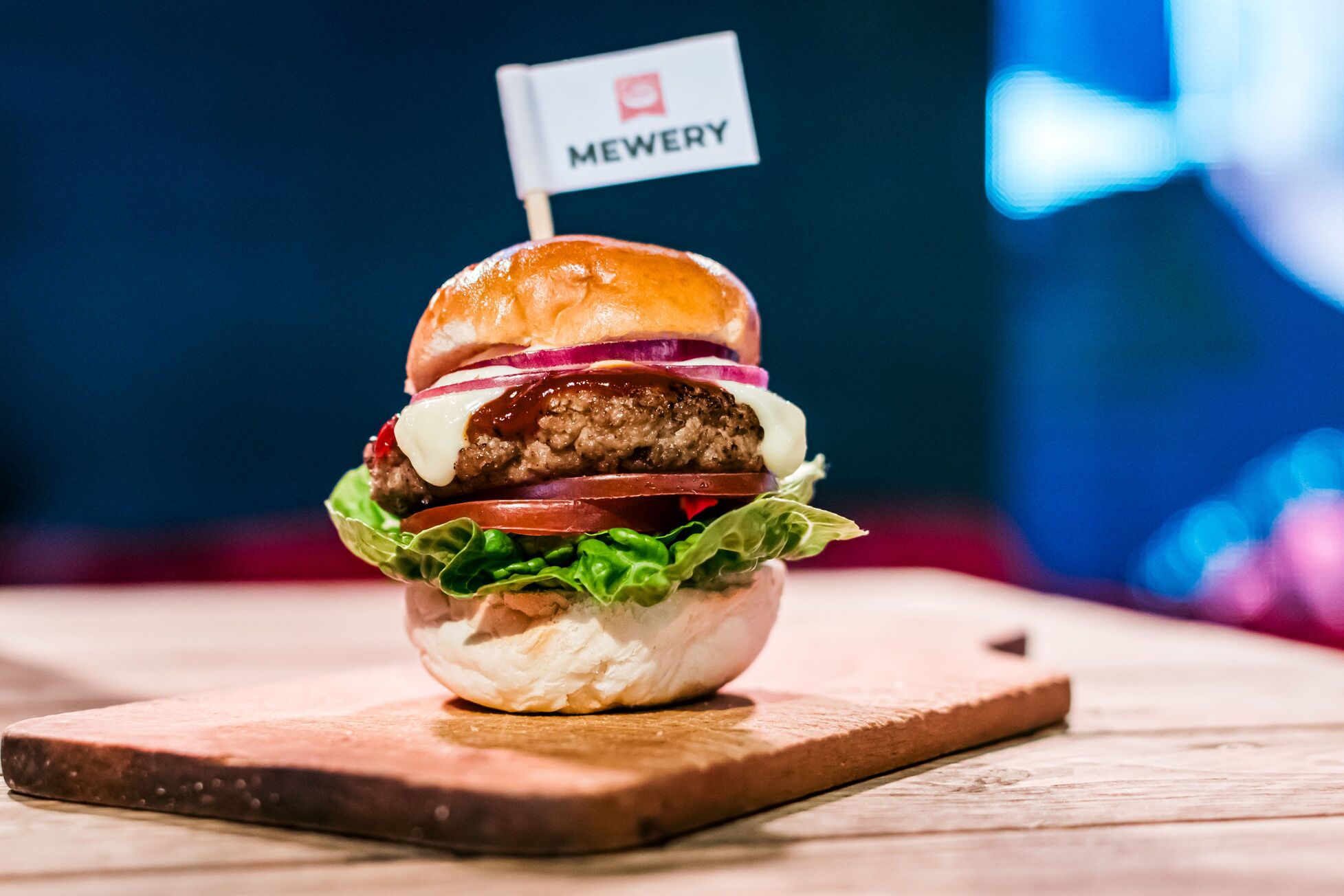 Mewery pork burger prototype