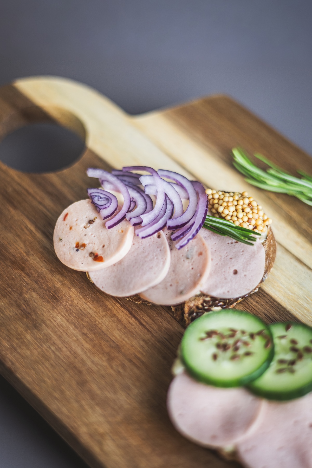 Salami prototype close-up